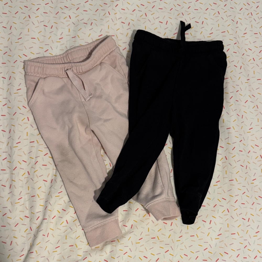 Cat & Jack Pink and Black Kids' Joggers